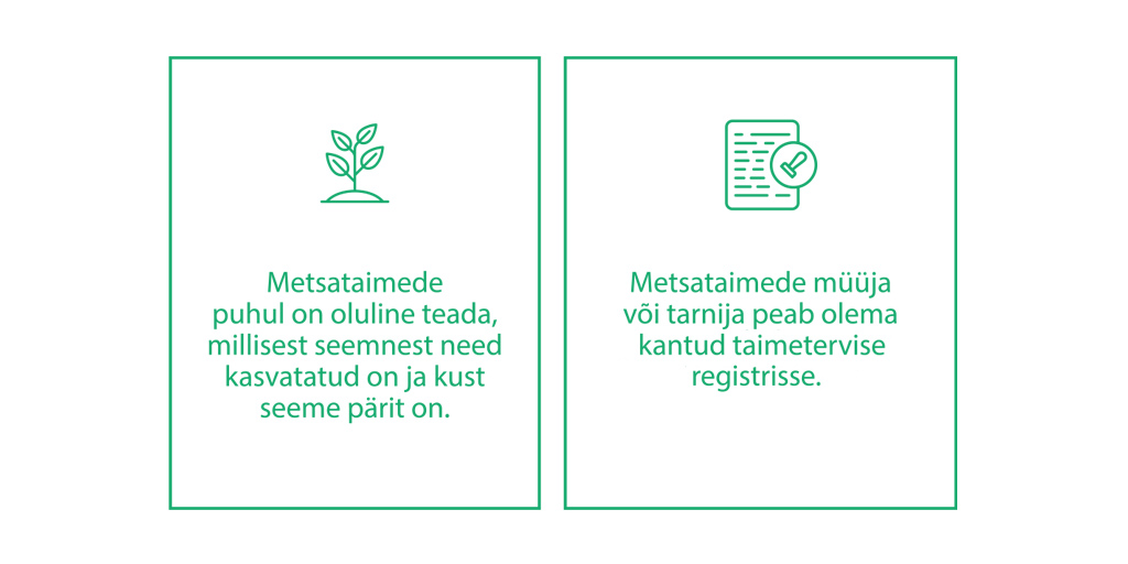 Metsataimede ostmise meelespea. Metsaühistu