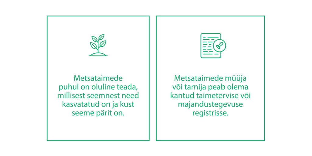 Metsataimede ostmise meelespea. Metsaühistu